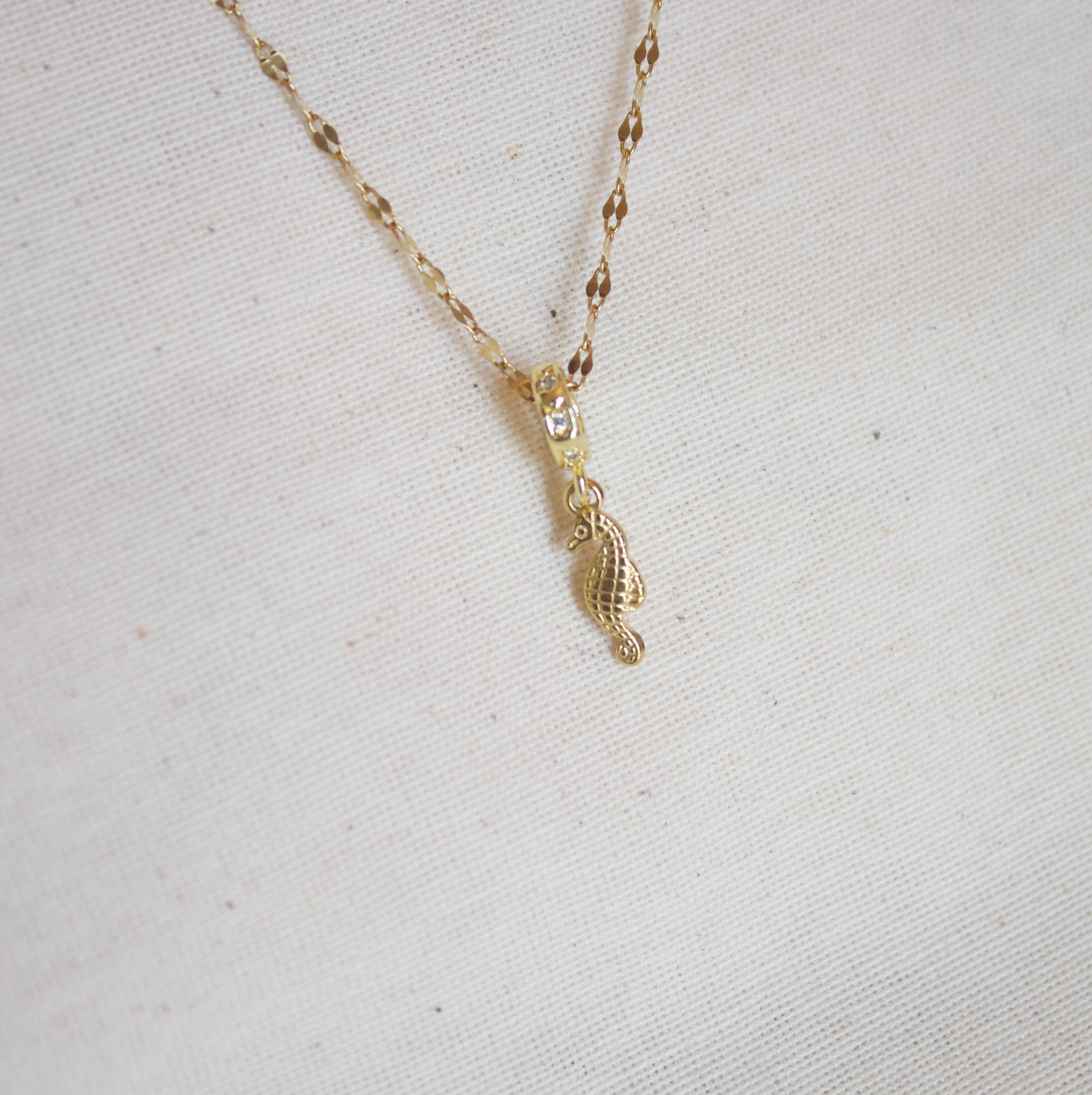 Collar dije caballito de mar