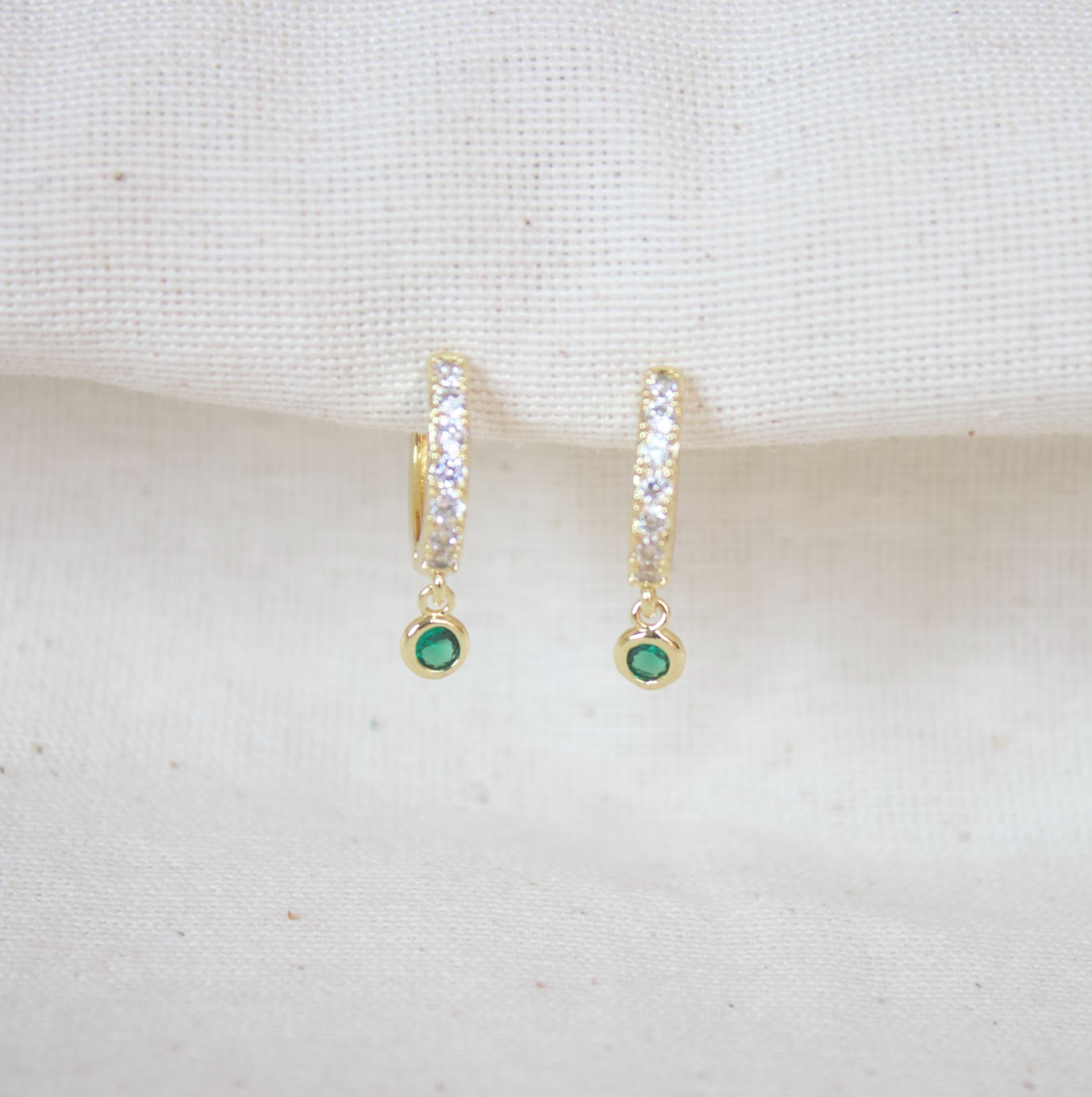 Huggie circonia circulo verde