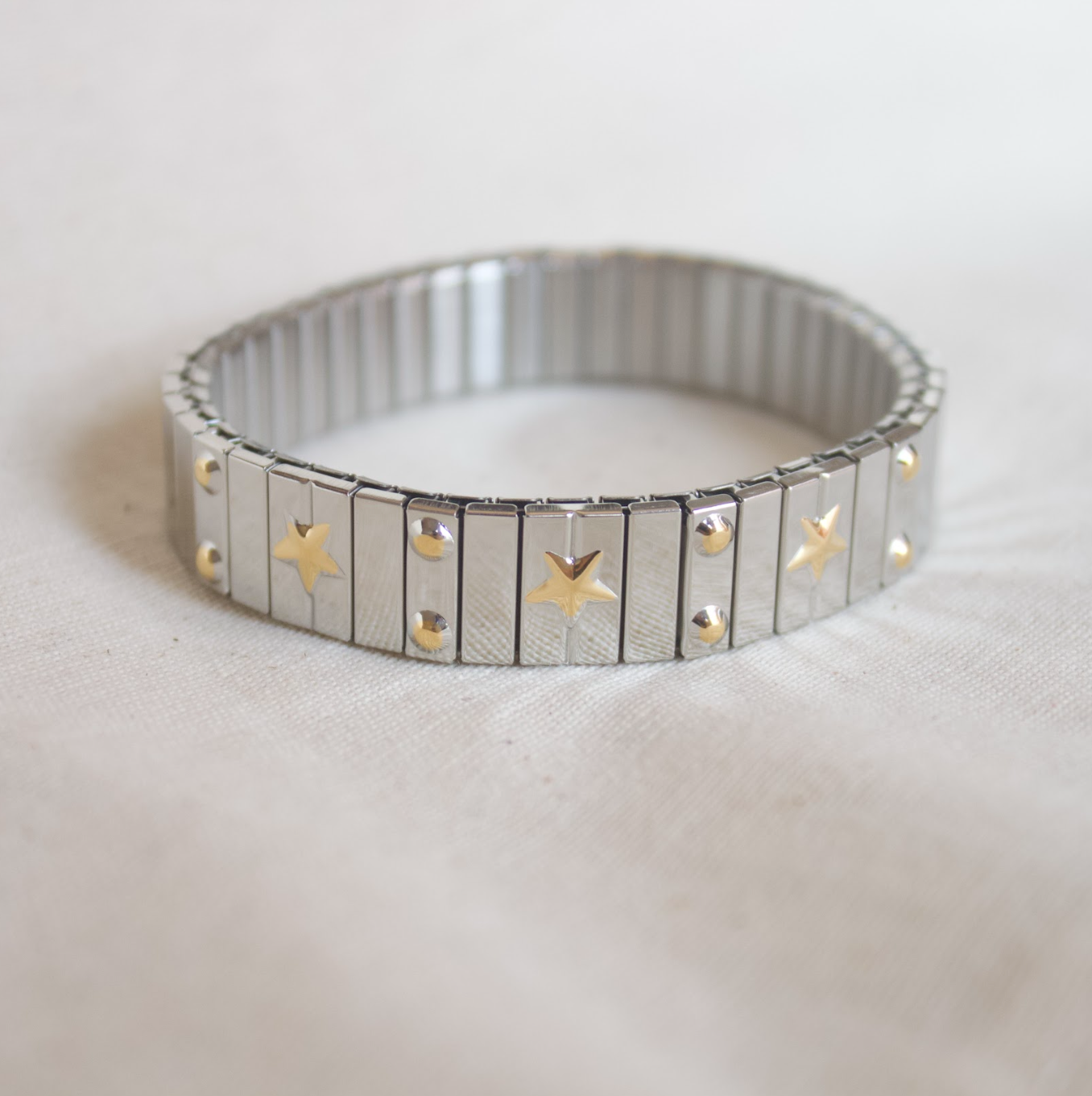 Pulsera chunky mix con estrellas