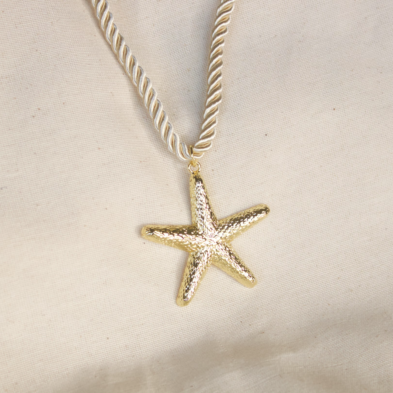Collar dije estrella de mar grande