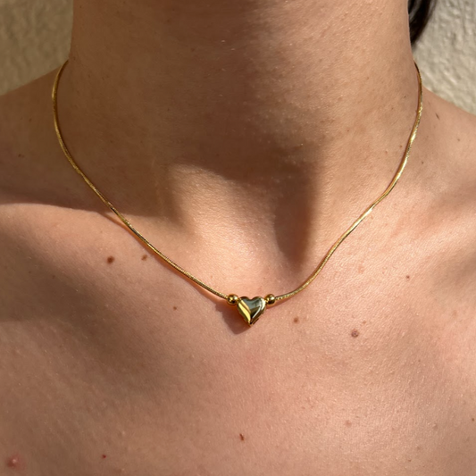 Collar dije corazón mini