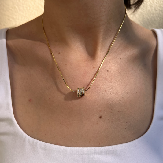 Collar dije aros dorados