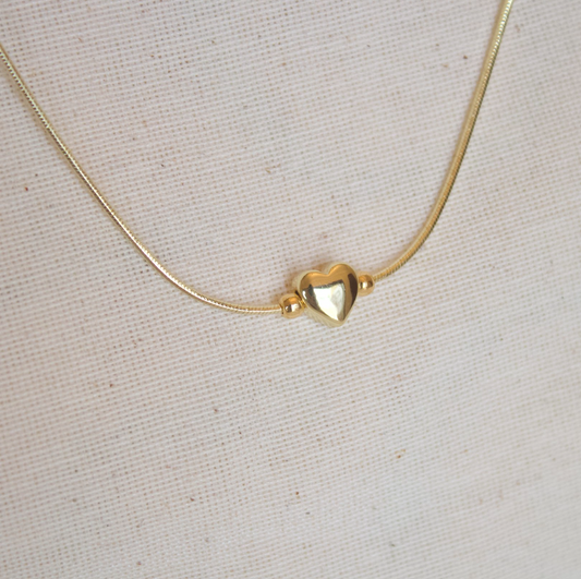 Collar dije corazón mini