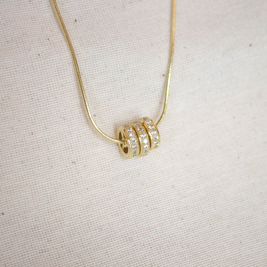 Collar dije aros dorados