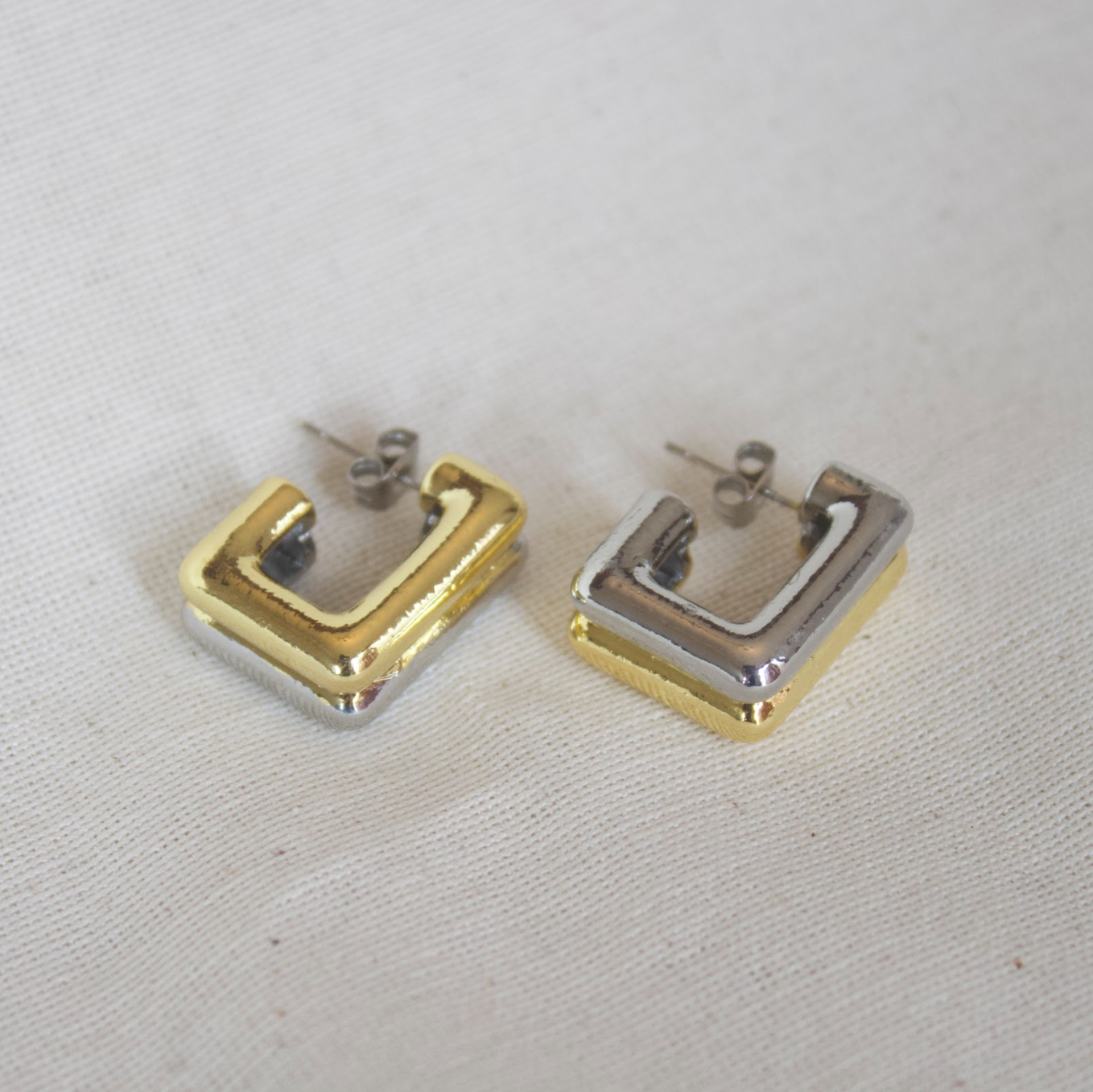 Aretes cuadrados mix