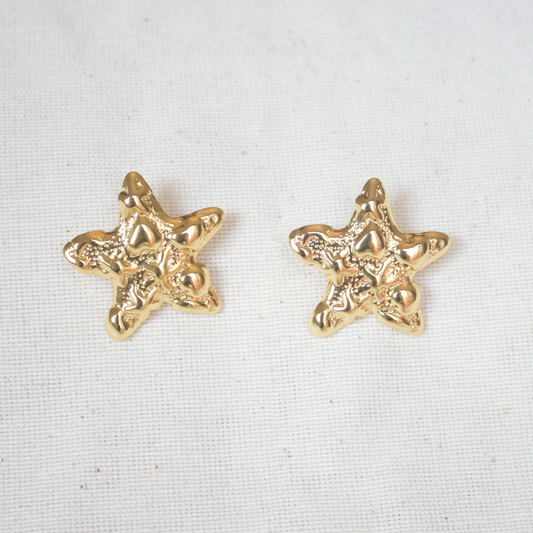 Aretes estrella irregular