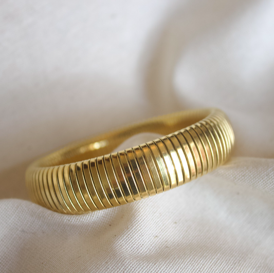 Pulsera chunky dorada grande