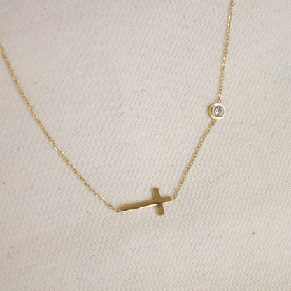 Collar cadena dije cruz