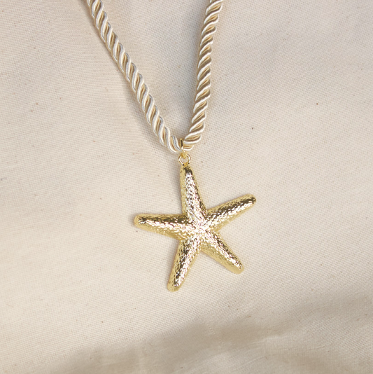 Collar dije estrella de mar grande