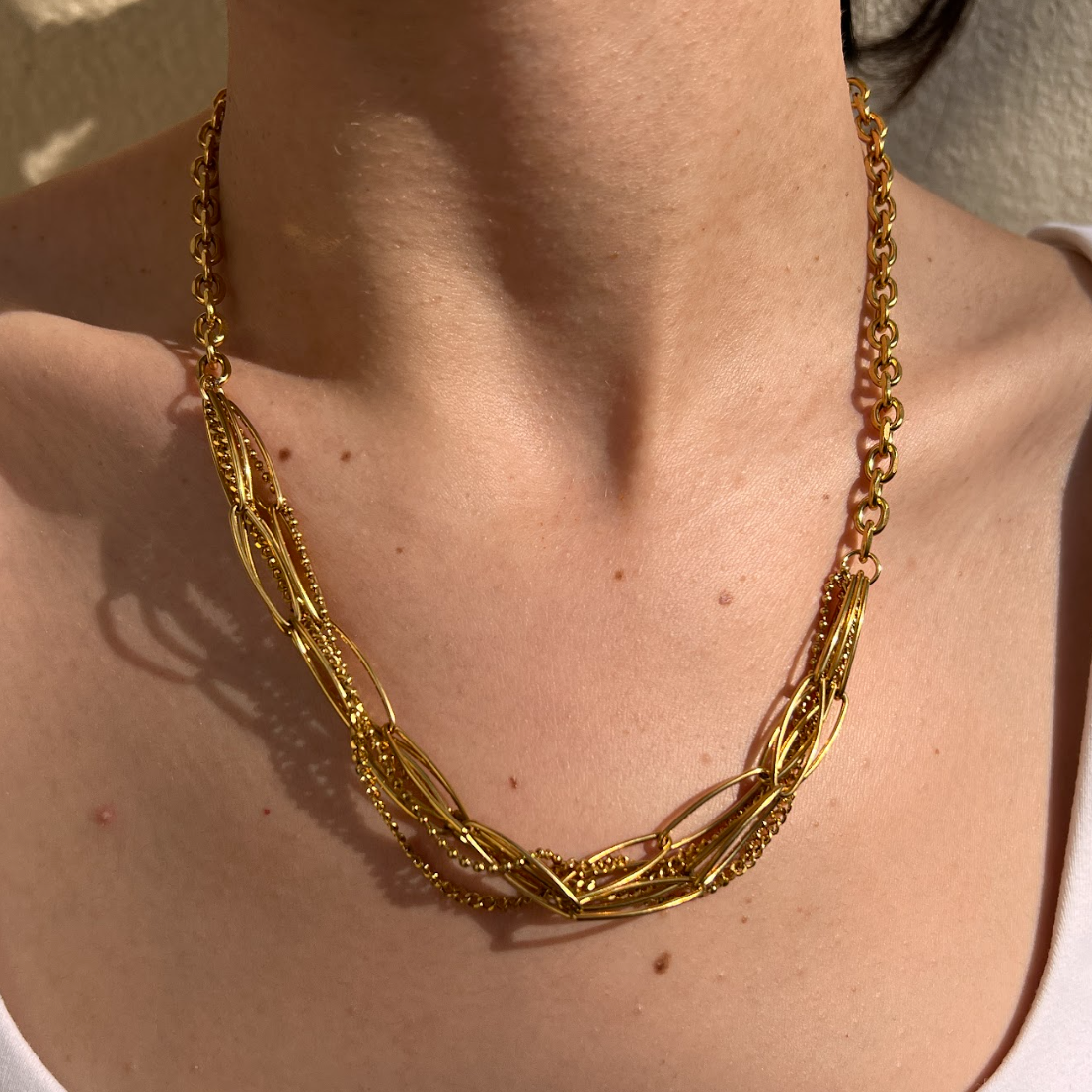 Collar chunky dorado